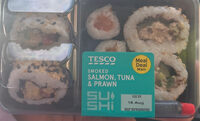 Smoked Salmon, Tuna & Prawn Sushi