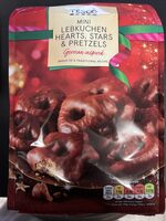 Mini Lebkuchen Hearts, Stars & Pretzels
