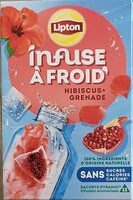 Infusé à froid hibiscus + grenade