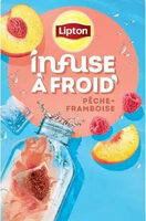 Infusion à froid pêche framboise