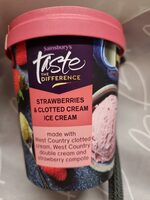 Strawberry's and clotted cream ice cream