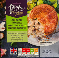 Chicken, Roasted Shallot & Wild Mushroom Pie