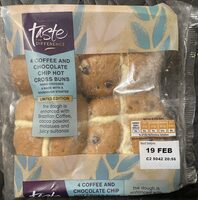 Coffee And Chocolate Chip Hot Cross Buns