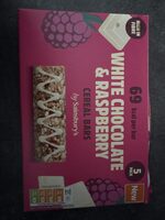White chocolate ad raspberry cereal bars