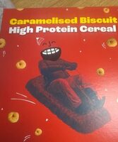Caramelised biscuit high protein cereal