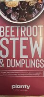 Beetroot stew and dumplings