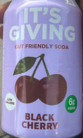 Black Cherry Gut Friendly Soda