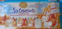 5 x Croissants mit Milch-Creme gefüllt