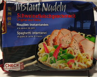 Instant Nudeln Schweinefleischgeschmack