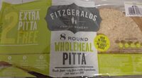 8 round wholemeal pita