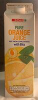 Pure Orange Juice not from comcentrate with bits