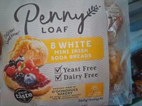 White mini irish soda breads