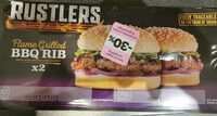 2 x BBQ Rib Burger with our smokey BBQ sauce
