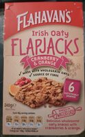 Irish oaty flapjacks cranberry & orange