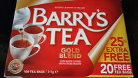Barrys Gold Blend Tea Bags 80S Plus 25% Extra Free