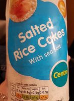Salted rice cakes with sea salt