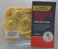 Buffalo Milk Mozzarella, Tomato & Basil Mezzelune