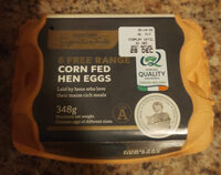 6 Free range corn-fed hen eggs