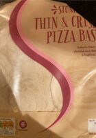 Stone baked pizza base