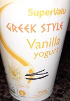 Greek style vanilla yogurt
