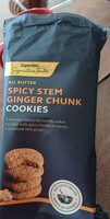 Spicy stem ginger chunk cookies