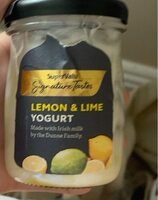 Lemon and lime yoghurt