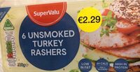 Unsmoked turkey rashers
