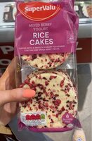Mixed berry yoghurt rice cakes