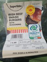 Irish smash burgers
