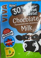 Chocolate flavoured semi-skimmed milk