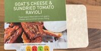 Goat's Cheese and sundried tomato ravioli
