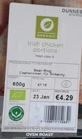 Organic Irish Chicken Portions fresh class A