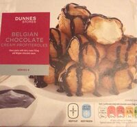 Belgian chocolate  cream profiteroles