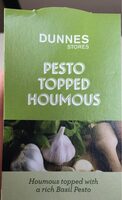 Pesto topped houmous