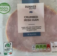 Crumbed irish ham