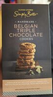 Belgian triple chocolate cookies