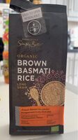 Organic brown basmati rice