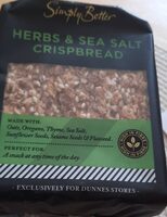 Simply better herbs & sea salt crispbread