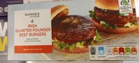 Irish quarter pounder beef burger