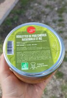 Boulettes de pois chiches ratatouille et riz