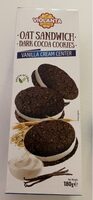 Oat sandwich dark cocoa cookies