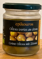 Olives vertes au citron