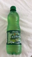 Green ice tea with sweetners
