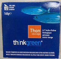 Thon sauvage a l'huile d'olive biologique grecque extra vierge