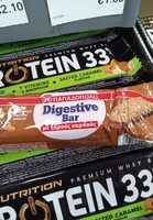 Digestive bar with nuts