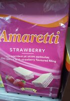 Γκοφρετακια amaretti strawberry
