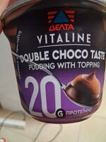 Pudding With Topping Double Chocolate Taste