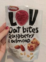 Rasberry, almond & oats bites