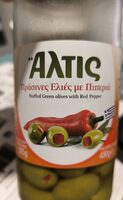 Πράσινες ελιές με πιπεριά