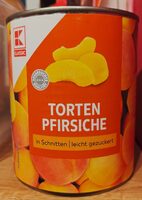 Torte Pfirsiche in Scheiben